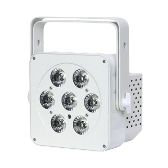 LEDJ Slimline 7HEX6 RGBWAUV (White Housing)
