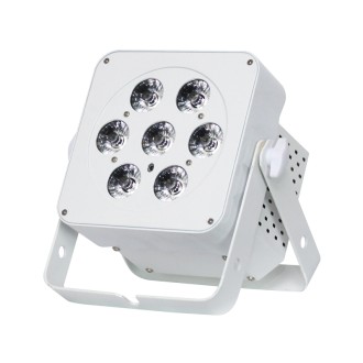 LEDJ Slimline 7HEX6 RGBWAUV (White Housing)