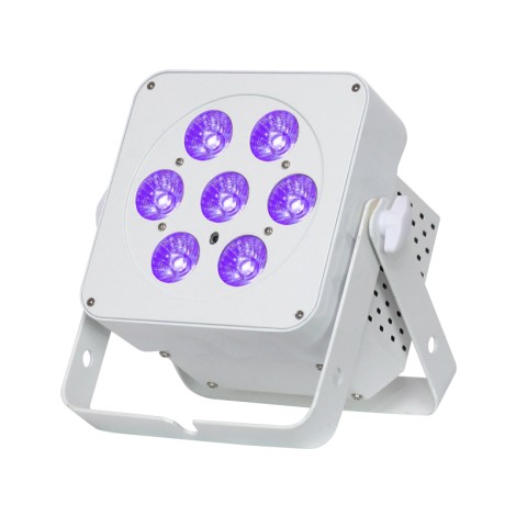 LEDJ Slimline 7HEX6 RGBWAUV (White Housing)
