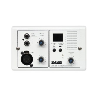 Clever Acoustics ZM8 BW Wall Plate - Audio Input + Source Select