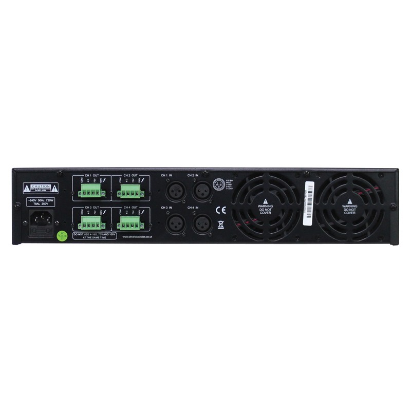 Clever Acoustics SL 4120 100V 4x 120W Slave Amplifier