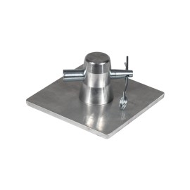 Global Truss F31 PL 100 x 100mm Aluminium Base Plate & Half Conical
