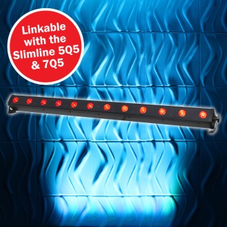 LEDJ Slimline 12Q5 RGBW Batten (Black Housing)