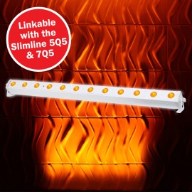LEDJ Slimline 12Q5 RGBA Batten (White Housing)