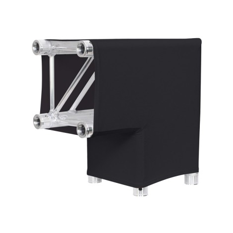 LEDJ Black 2 Way 90 Degree Corner Quad Truss Sleeve/Sock