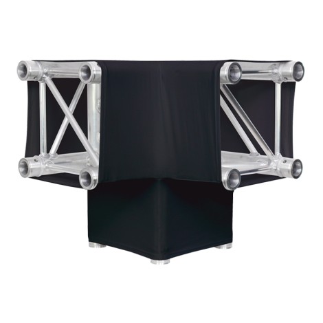 LEDJ Black 3 Way 90 Degree Corner Quad Truss Sleeve/Sock