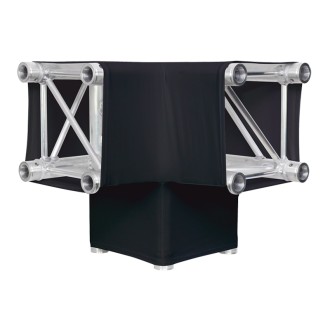 LEDJ Black 3 Way 90 Degree Corner Quad Truss Sleeve/Sock