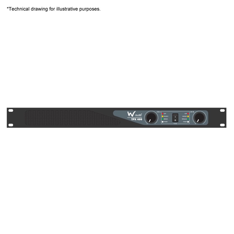 W Audio TPX 400 Amplifier
