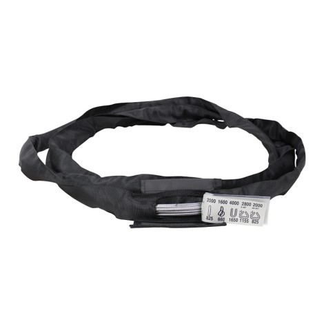 ELLER Black Softsteel 2 Ton WLL, Working Length 2m