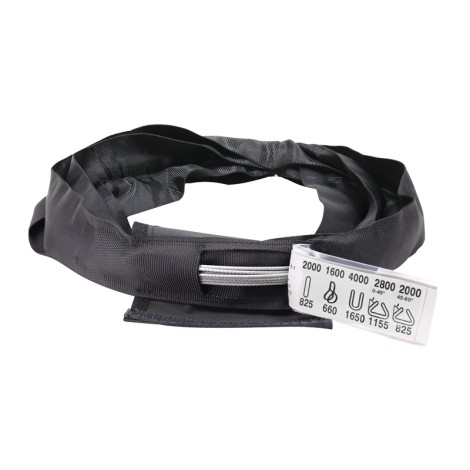 ELLER Black Softsteel 2 Ton WLL, Working Length 1m