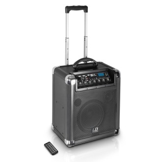 LD Systems Roadjack 8 - Battery Powered Bluetooth Loudspeaker with Mixer