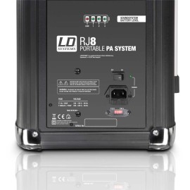 LD Systems Roadjack 8 - Battery Powered Bluetooth Loudspeaker with Mixer,  LDRJ8
