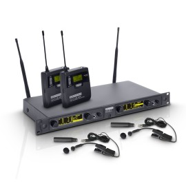 LD Systems WIN 42 BPW 2 - Wireless Microphone System with 2x Belt Pack and 2x Brass Instrument Microphone