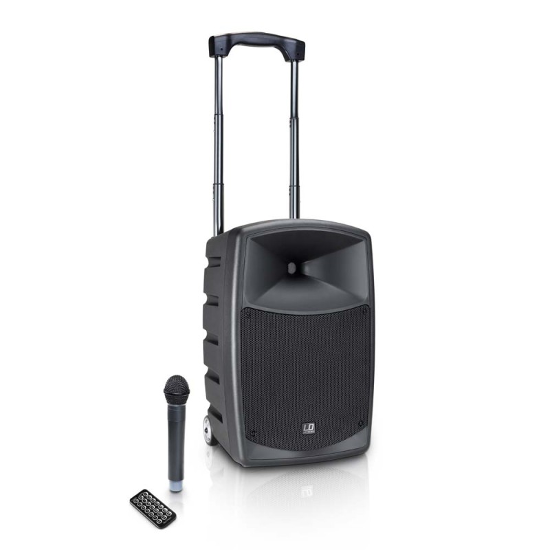 LD Systems ROAD BUDDY 10 - Battery Powered Bluetooth Speaker with Mixer and Wireless Microphone