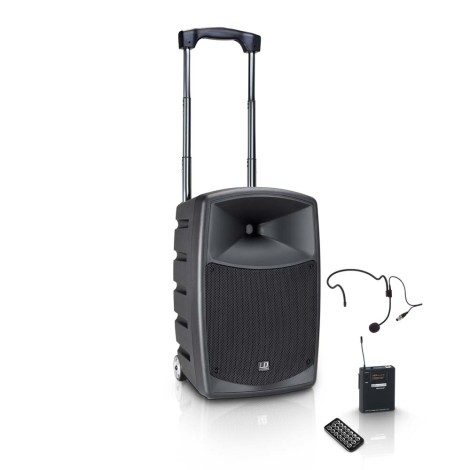 LD Systems ROAD BUDDY 10 HS - Battery Powered Bluetooth Speaker with Mixer, Bodypack and Headset