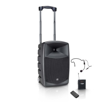 LD Systems ROAD BUDDY 10 HS - Battery Powered Bluetooth Speaker with Mixer, Bodypack and Headset
