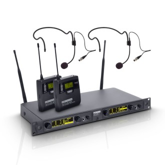 LD Systems WIN 42 BPH 2 B 5 - Wireless Microphone System with 2 x Belt Pack and 2 x Headset