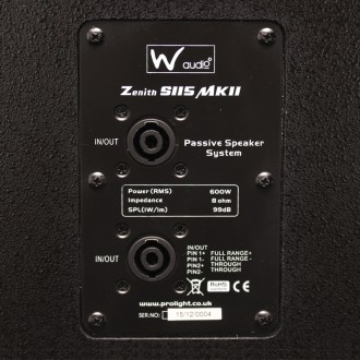 W Audio Zenith S115 Bass Enclosure 